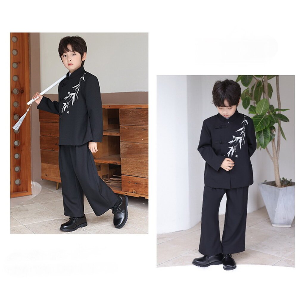 Bset0142- ชุดออกงานเด็กชาย 3ชิ้น มีครีม และสีดำ รูปที่ 8