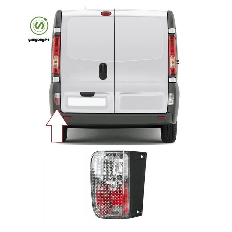 [กังกง1kr]93863597 ด้านหลังย้อนกลับ Fogh ไฟท้ายฝาครอบเลนส์สําหรับ Vivaro 2001-2009 Primastar Trafic 