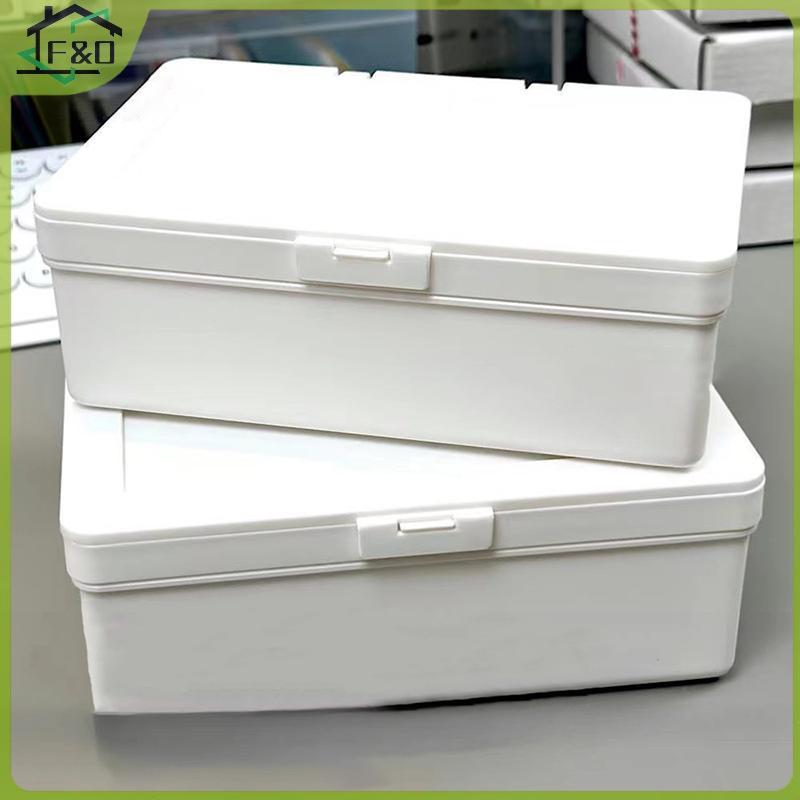 F&O ใหม่ 1PC เกาหลีอะคริลิคสีขาวกล่องเก็บกล่องตาบอดการ์ดเกาหลี Photocard กล่องเก็บ Photo Card Organi