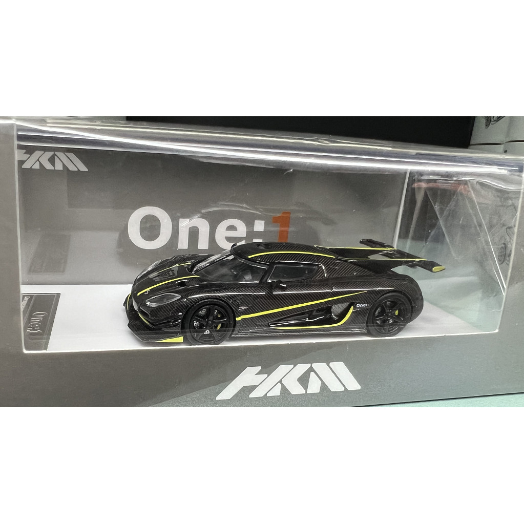 พร้อมสต็อก-Agera Koenigsegg ONE 1 Full Carbon Green Line HKM 1/64 Koenigsegg Car Model