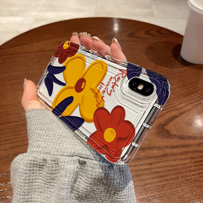 สำหรับ for iPhone 16 11 13 17 14 15 12 Pro Max 6S 7 8 Plus X XR XS MAX SE2020 เคสนิ่มใสถุงลมนิรภัยกันกระแทกการ์ตูนน่ารัก - รูปที่ 4