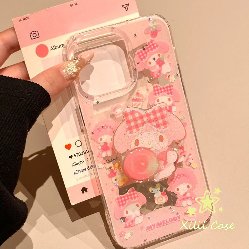เคสไอโฟน 15 สำหรับ IPhone 13 11 15 17 16 14 Pro Max 15 16 7 8 Plus XR X XS Max Guka เมโลดี้โบว์ผูกผงเพชรกลิตเตอร์ชนิดใส - รูปที่ 2