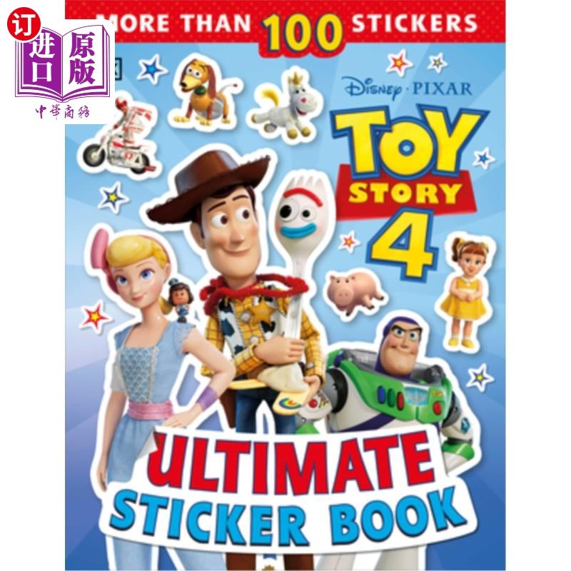 หนังสือจัดเก็บข้อมูล Ultimate สั่งซื้อจากต่างประเทศ: หนังสือสติ๊กเกอร์ Disney Pixar Toy Story 4: Dis