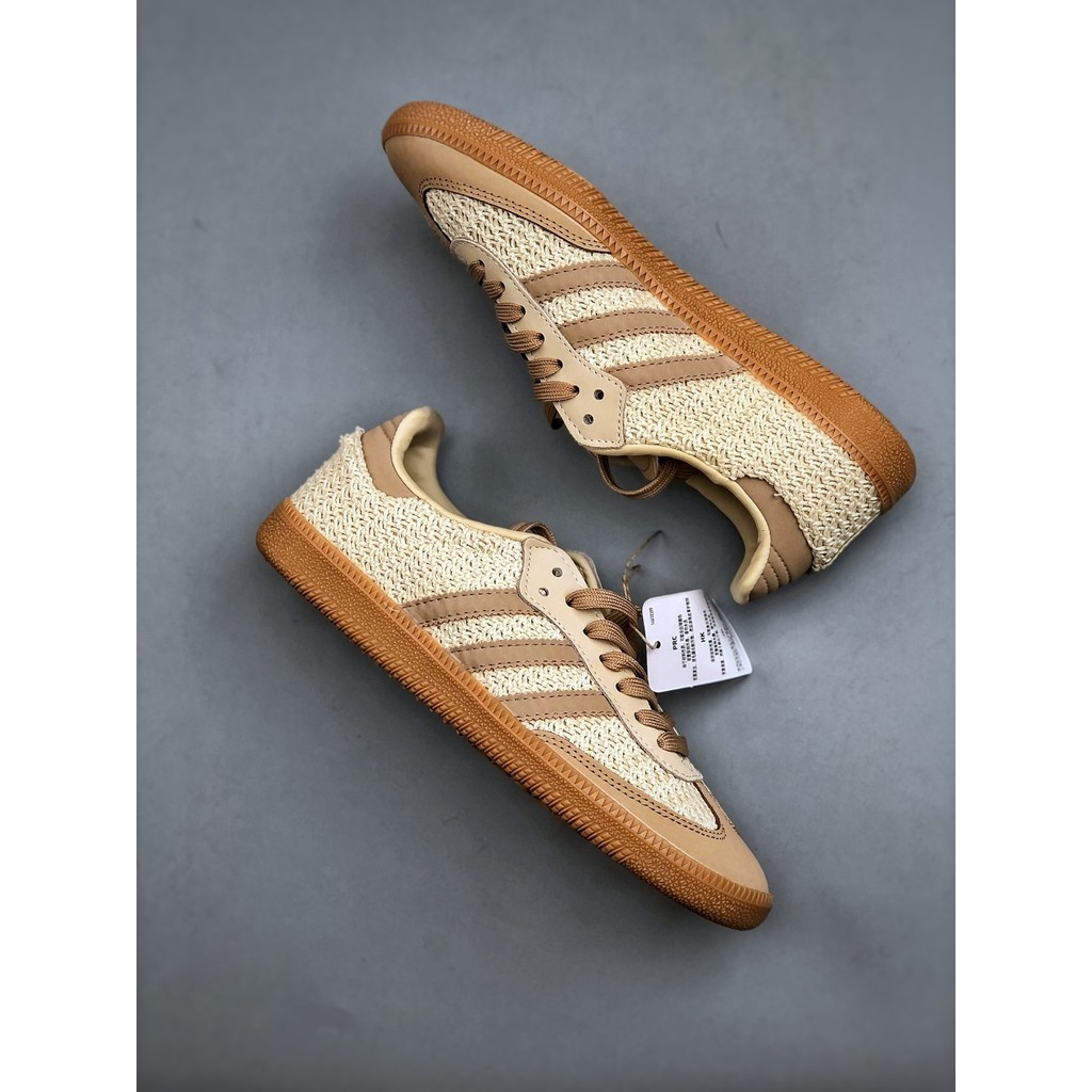 [ระดับมาตรฐานจริง] SAMBA OG W รองเท้าลําลองแบนต่ํากันกระแทกกันลื่นกันลื่นทนต่อการสึกหรอผู้ชายผู้หญิง