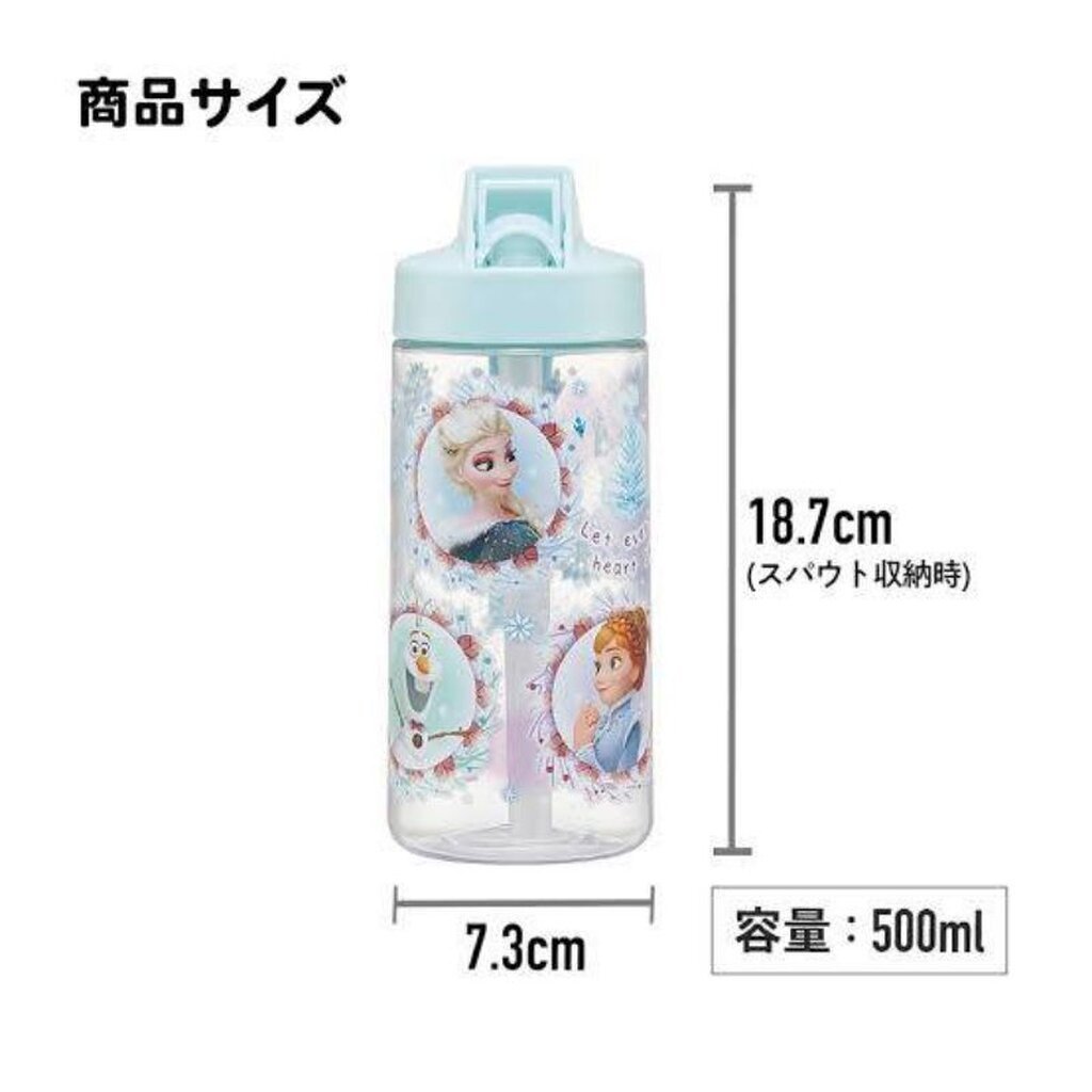 Skater - ขวดน้ำดื่มแบบใส มีหลอดดูด ขนาด 500ml. กระติกน้ำเด็ก Straw Water Bottle - รูปที่ 7