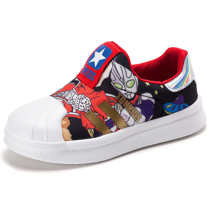 รองเท้าแตะสำหรับเด็ก พิมพ์เปลือกหอย สไตล์แคชวล หนังนุ่ม ขนาดเหมาะสำหรับฤดูใบไม้ผลิและใบไม้ร่วง - รูปที่ 3