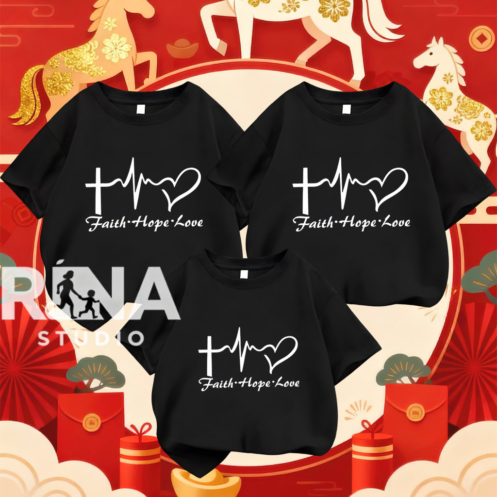 พร้อมส่ง&COD RINA STUDIO เสื้อผ้าพ่อแม่ลูก ชุดครอบครัว-เสื้อยืด FAMILYผ้าคอตตอนเนื้อนุ่มเท่ๆ เดรสแม่ลูก เซตครอบครัว#104 ราคา ถูกที่สุด ดีลบีเคเค