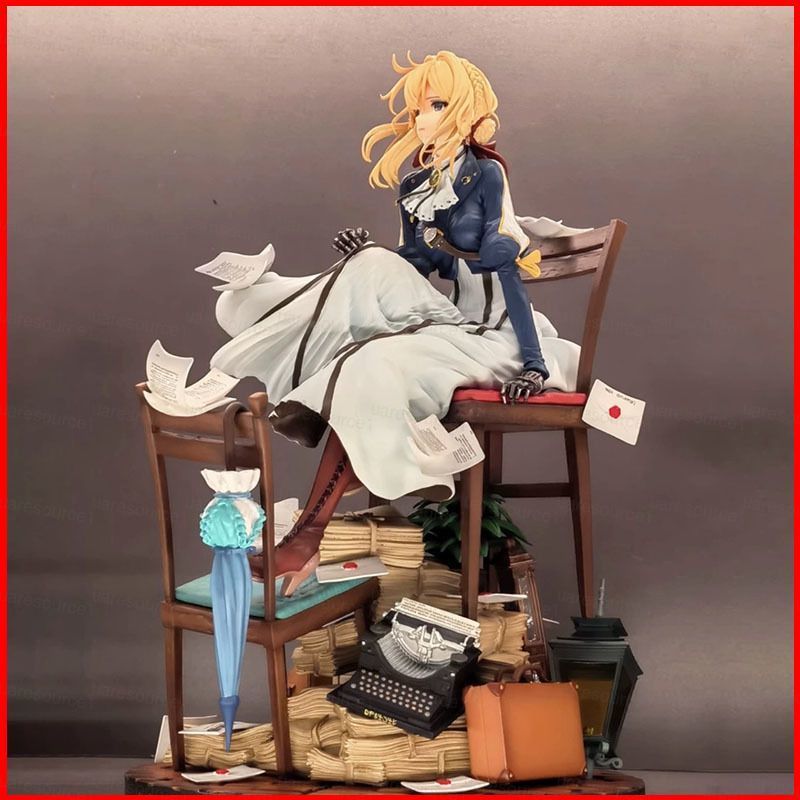 SQ1 Violet Evergarden Action Figure Violet Auto Memories ตุ๊กตาตุ๊กตาของเล่นสําหรับของขวัญเด็กคอลเลก