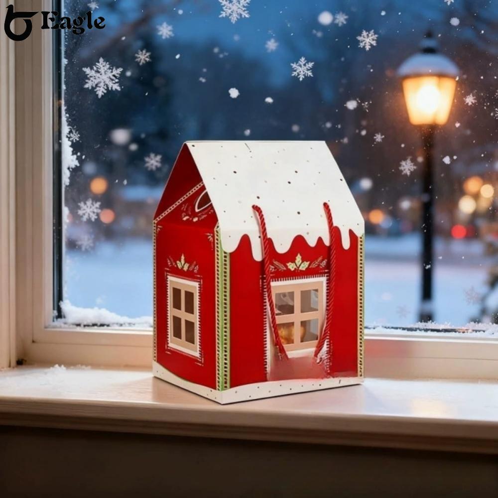 Christmas Wonderland Cottage Present Box 3D Christmas House Present Box