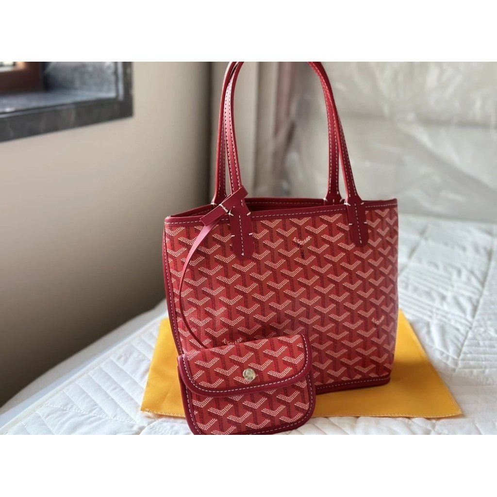 Goyard Mommy Classic Bag - กระเป๋ามือสองฝั่ง พิมพ์ตัวอักษรY สำหรับช้อปปิ้งและสะพายไหล่