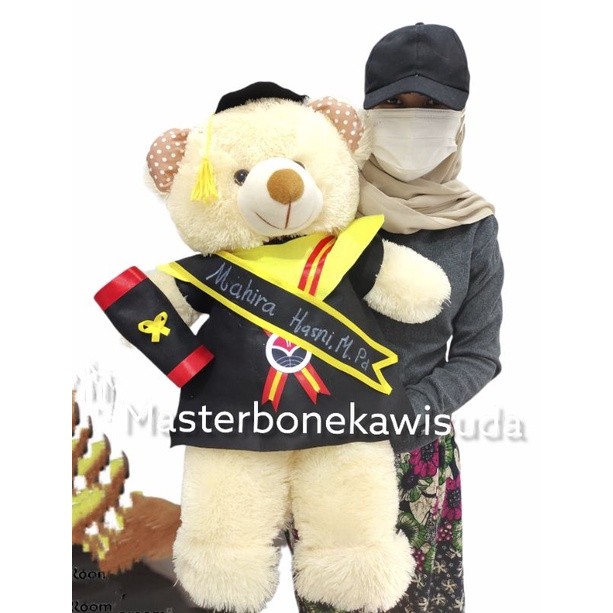 SETIALARIS STORE 75 CM JUMBO GRADUATION DOLL // TEDDY BEAR Sash / GRADUATION GIFT / GRADUATION HAMPE