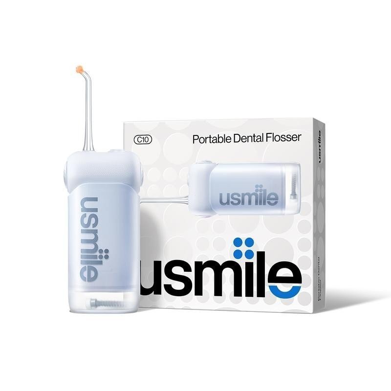 usmile C10 Water Flosser 99.99% Plaque Removal with Guiding Nozzle, 4 Modes Cordless Oral Irrigator,