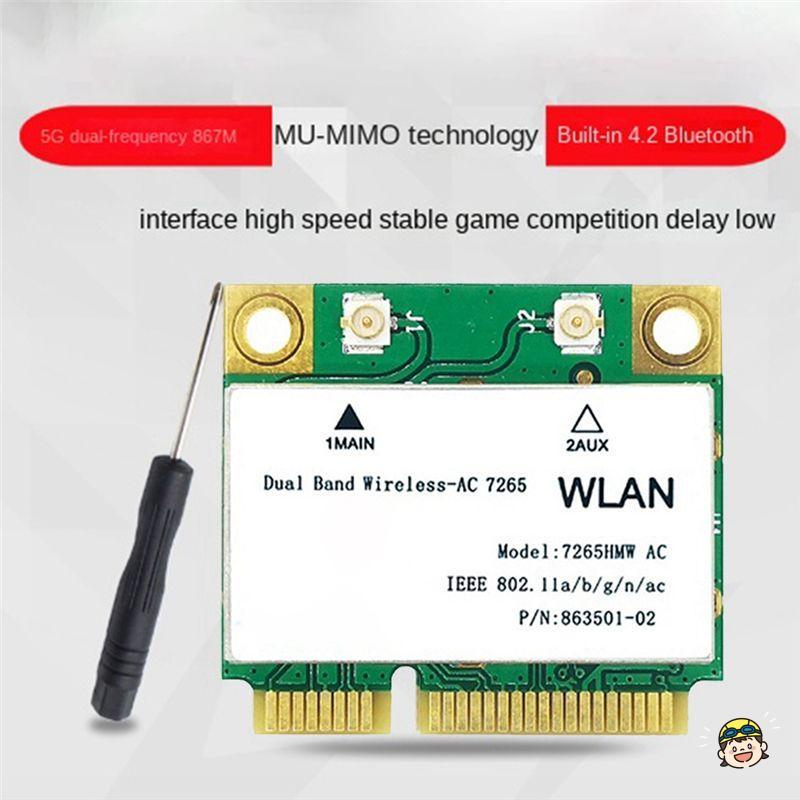 1200M Dual Band WiFi Bluetooth 4.2 Gigabit Adapter สําหรับ Win7 Win8 Win10 Linux