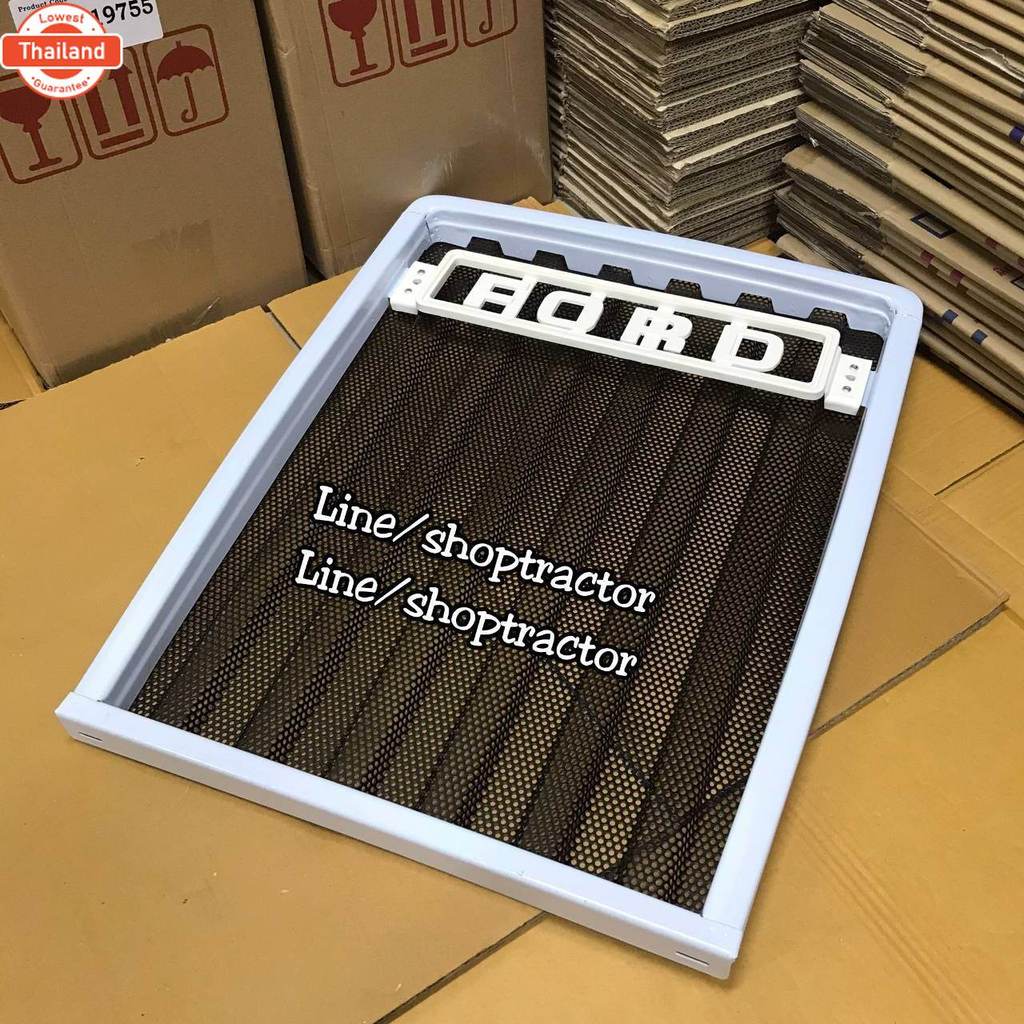กระจังหน้า รถไถฟอร์ด FORD  F-5000/F-6600 สินค้าจริง กระจังหน้า ตระแกรงหน้า ตระแกรงกันไม้ หน้ากากรถไถ
