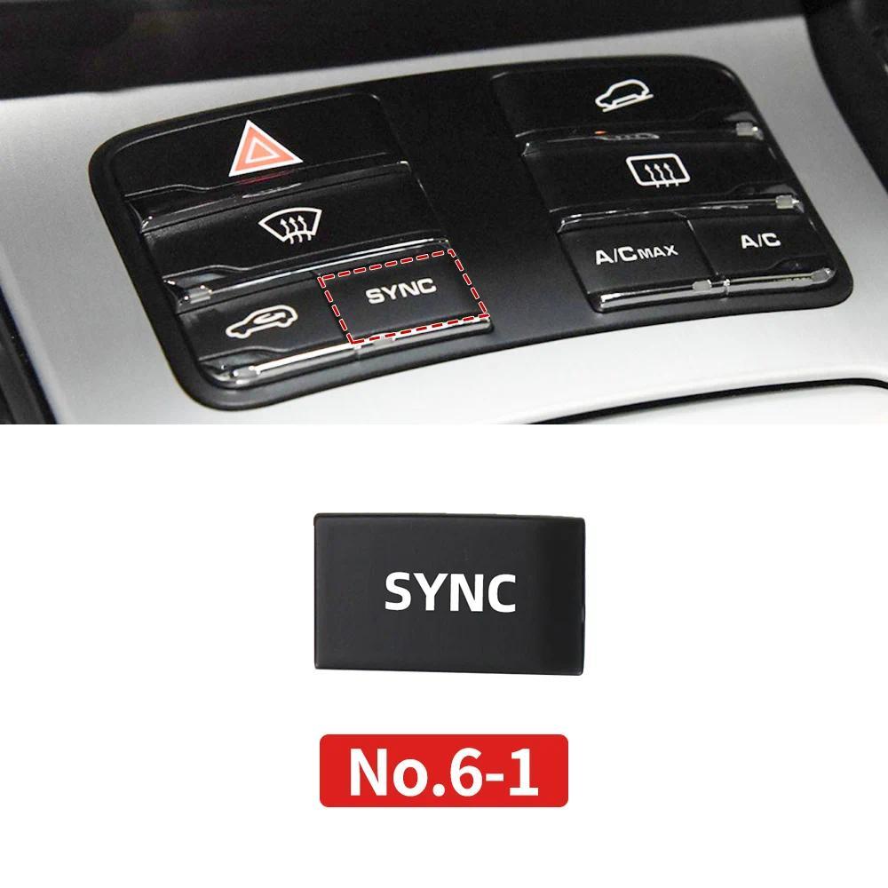 ภายในรถ Central Control Function ปุ่มเครื่องปรับอากาศปุ่ม Caps สําหรับ Porsche Cayenne 7P5 Panamera 