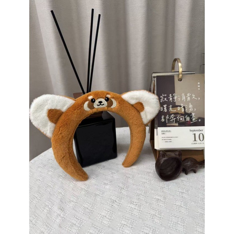 ตุ๊กตาแรคคูนคาดศีรษะการ์ตูน ใช้กับหูฟังและตกแต่งทรงผม - รูปที่ 4