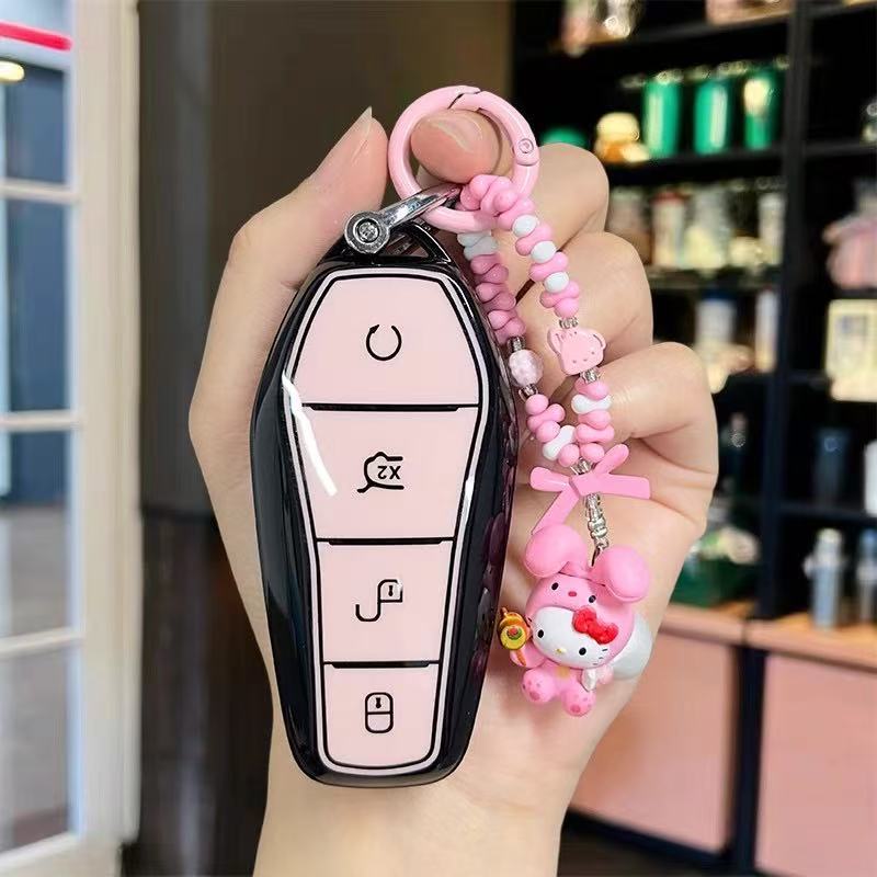 สําหรับ BYD TPU กล่องกุญแจสําหรับ BYD Dolphin/Atto3/Seal/Dolphin mini/tang/Sailion 6 พวงกุญแจกล่องกุ