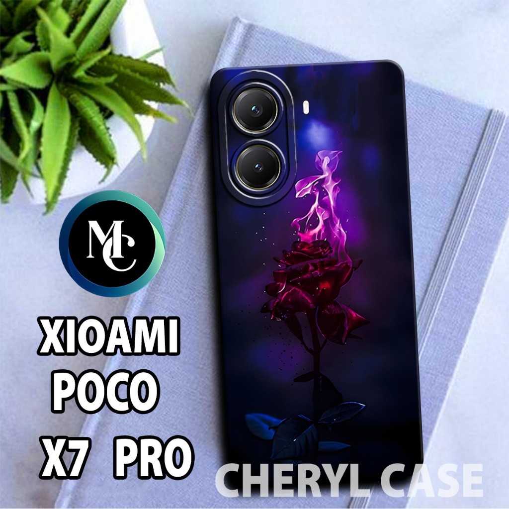 เคสยางสําหรับ Xiaomi Poco X7 PRO/CC34/FLOWER Motif/เคส/เคส poco X7 PRO/softcase poco X7 PRO