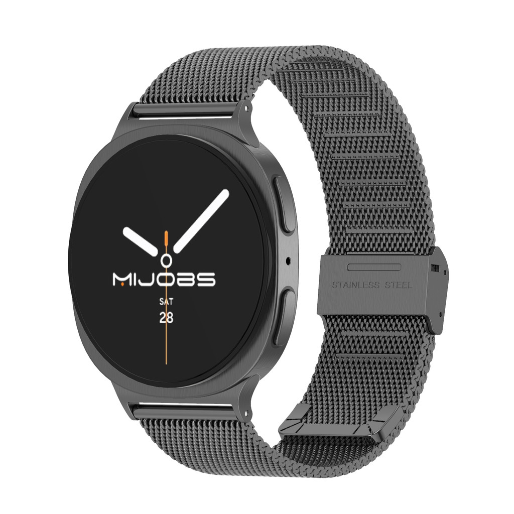 MIJOBS สายนาฬิกา โลหะ สำหรับ Samsung Galaxy Watch 8 สายนาฬิกาสแตนเลสแบบมิลานขนาด 22 มม. อุปกรณ์เสริมสำหรับเปลี่ยนสายนาฬิกาสำหรับผู้ชายและผู้หญิง