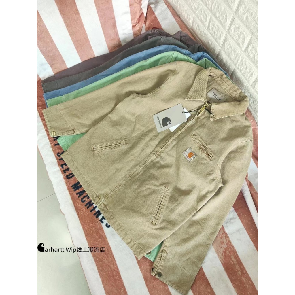 Carhartt carhartt carhartt Detroit J97 Heavy Tooling Vintage Distressed Canvas Coach Jacket Men Casu