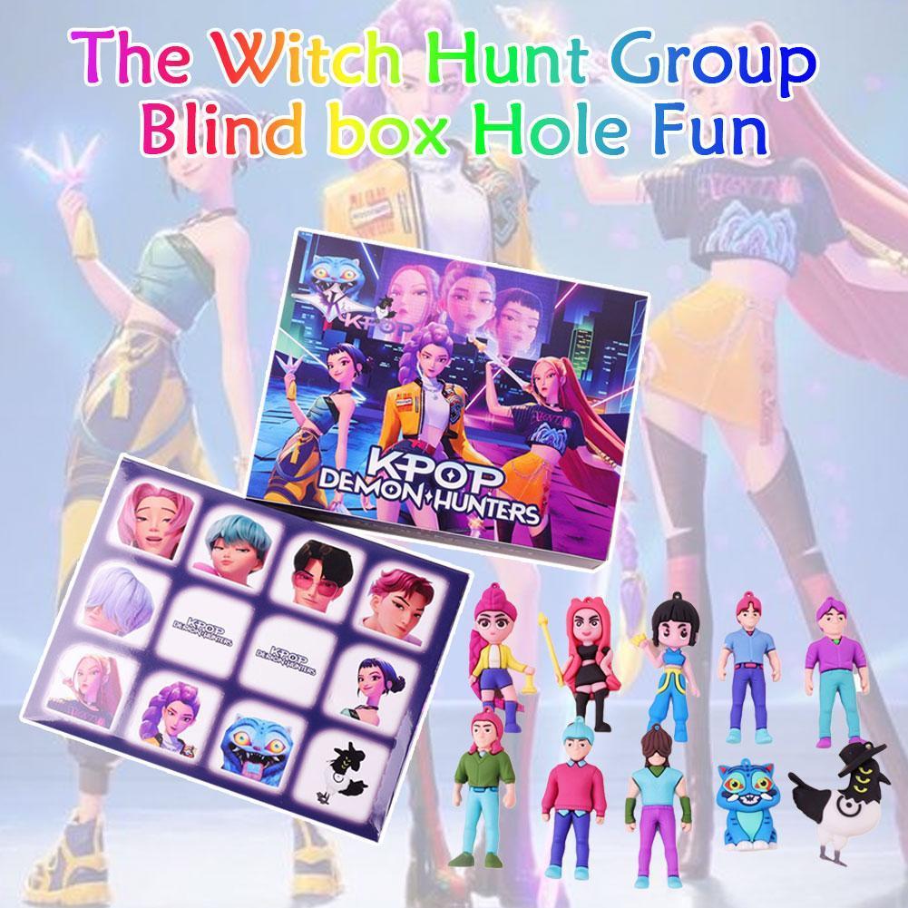 Kpop Demon Hunters กล่องตาบอดปีศาจของเล่นแขวนจี้ตกแต่งสําหรับเด็ก Party X2U3