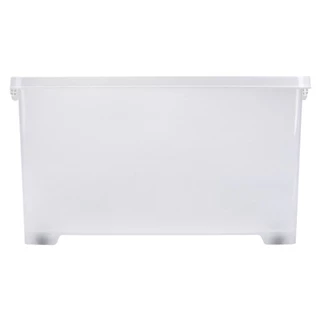 GlobalHouse JCJ กล่องสี่เหลี่ยมมีล้อ 75 ลิตร รุ่น 5114 ขนาด 48.5x67x36 ซม. สีใส