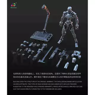 1 PC 3.75 นิ้ว Sheik แผ่นดินใหญ่ XENOSENTINEL Mecha Assembly Model Kit 3MIN Project A Dual Mode Sentinel & Slay รูปแบบเต็ม Articulated Action Figure ไม่มีกล่อง