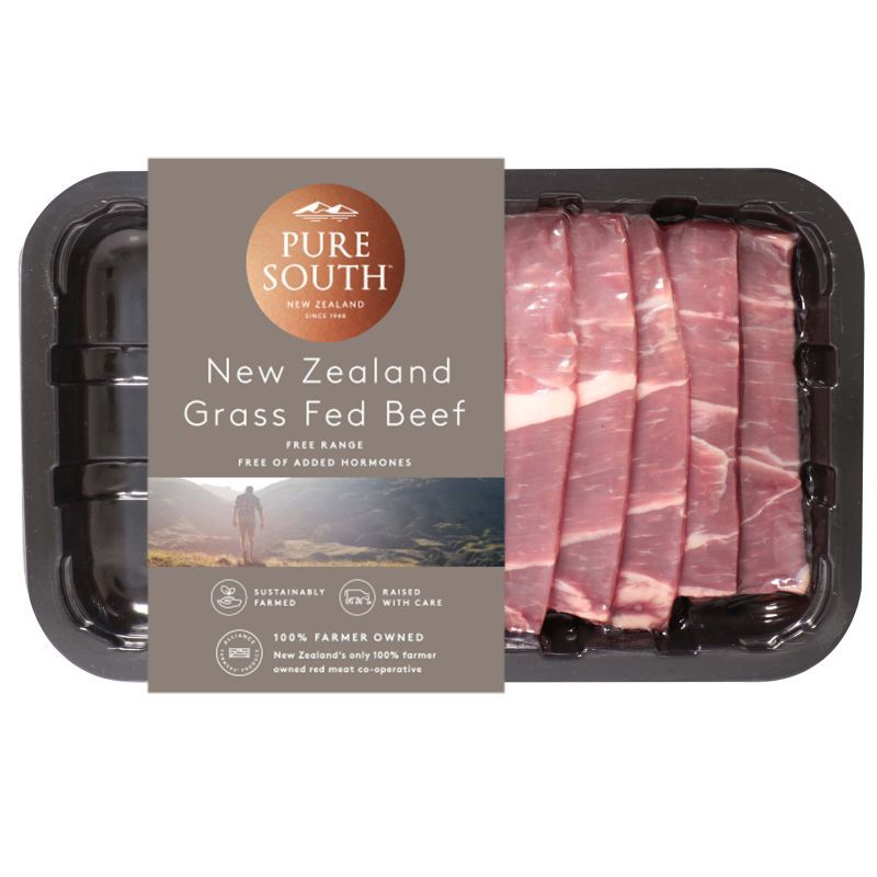 เพียวเซาท์เนื้อสันคอยากินิกุนิวซีแลนด์ 180ก Pure South New Zealand Chuck Roll Yakiniku 180g. [8858934521267 ]