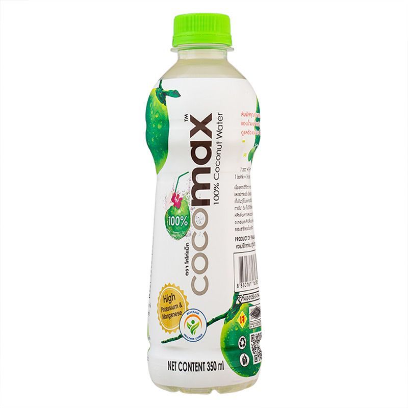 โคโค่แม็กน้ำมะพร้าวแท้ 100เปอร์เซ็นต 350มล. Cocomax Coconut Water 100percent 350ml. [หมายเลขบาร์โค้ด 8850161160851 ]
