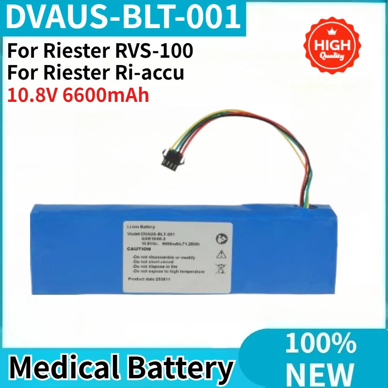 DVAUS-BLT-001 แบตเตอรี่ทางการแพทย์คุณภาพสูง 10.8V 6600mAh สําหรับ Riester RVS-100 Riester Ri-accu ยี