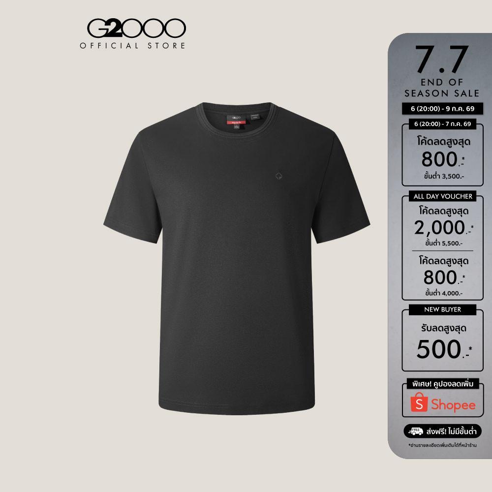 G2000 เสื้อยืดสำหรับผู้ชาย Regular Fit รุ่น 5114031199 BLACK