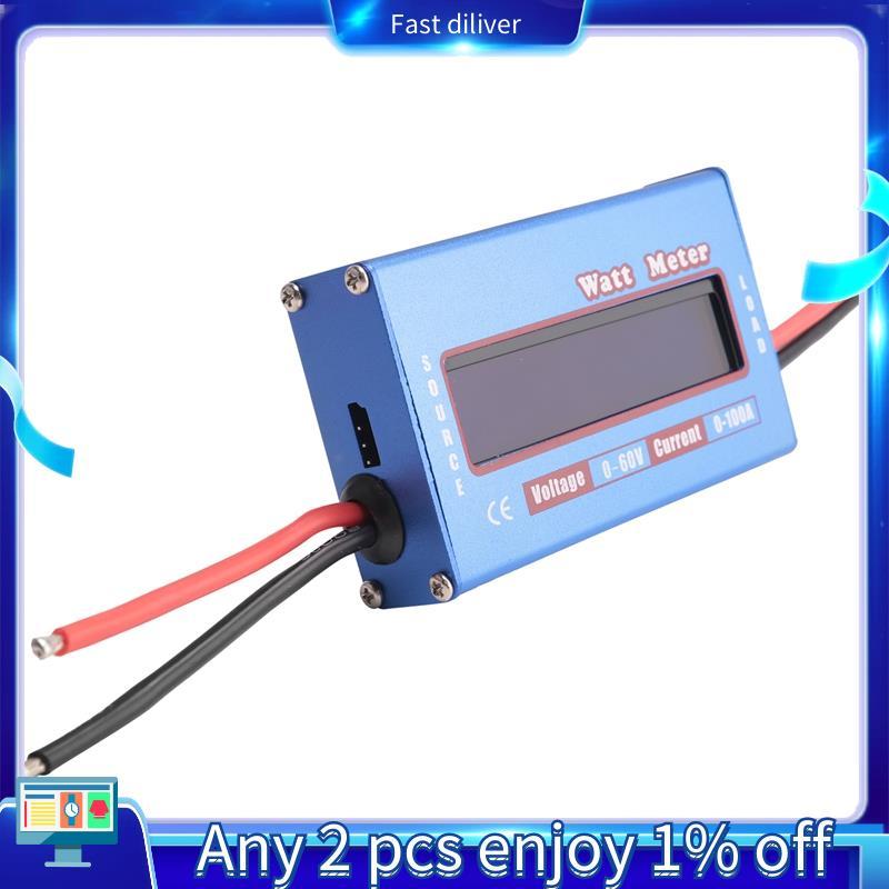 Digital Wattmeter Watt Meter Power Meter DC 60V 100A Balance Voltage Battery Checker