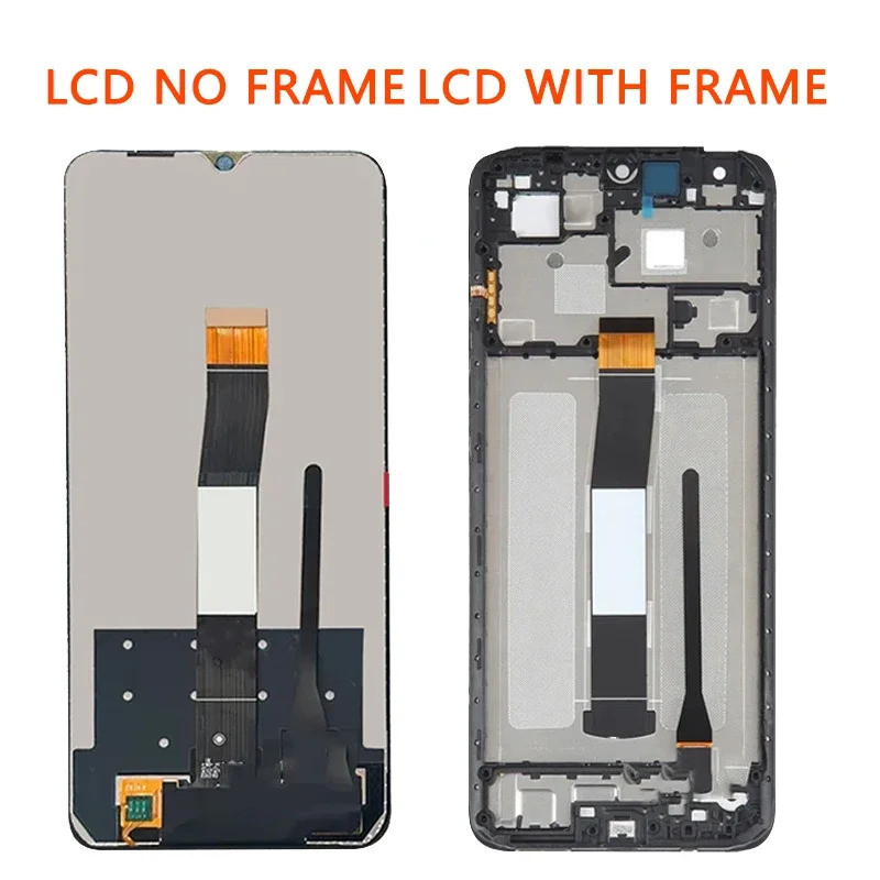 6.71" OEM Untuk Xiaomi Redmi 12C Poco C55 22127PC95I 22120RN86G 22120RN86I จอแสดงผล LCD Touch Screen