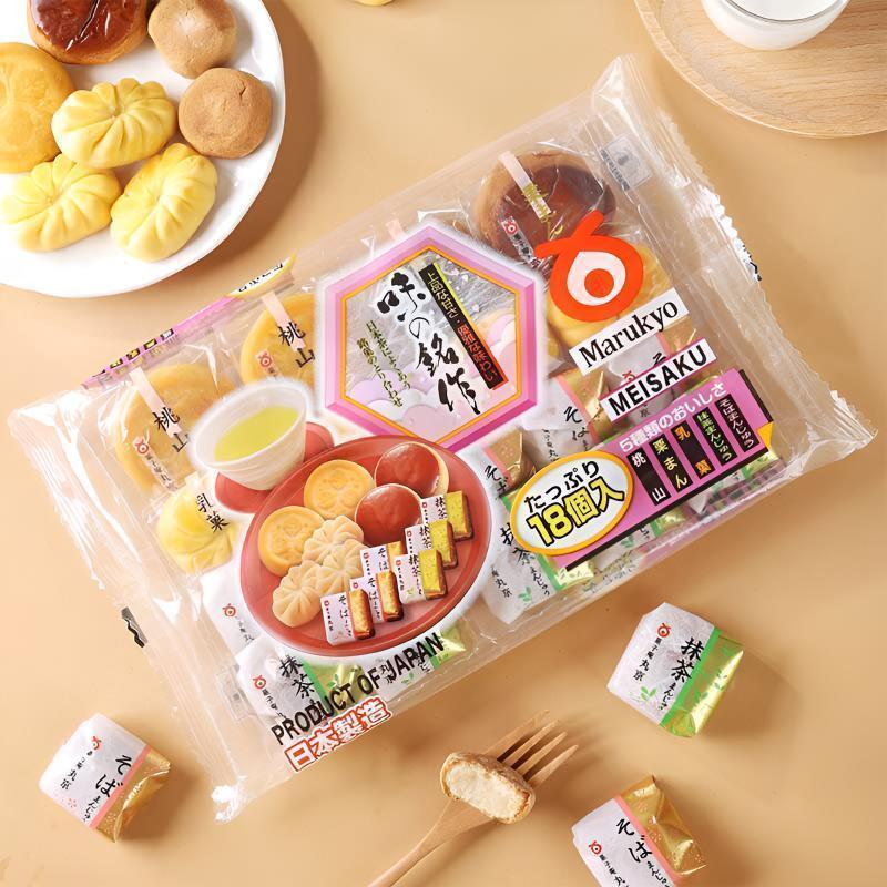 [Marukyo Marukyo] Ming Zuo 5 ประเภทรีเฟรชขนมอบสารพัน 250g/ถุงอาหารเช้าน้ําชายามบ่าย/zz7.1