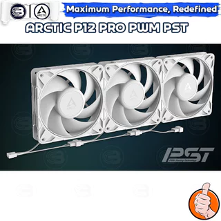[CoolBlasterThai] ARCTIC P12 PRO PST WHITE (120 mm.) PC Fan Case ประกัน 6 ปี
