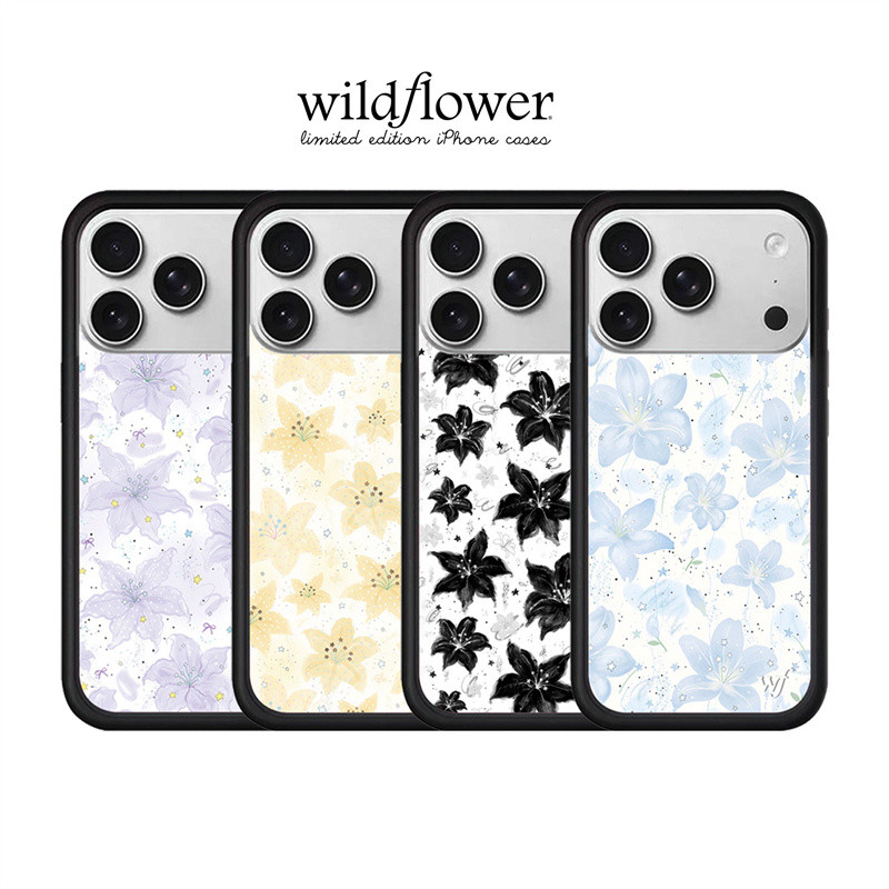 ดอกไม้ป่าอินลิลลี่‌ Fower เคสโทรศัพท์สําหรับ iPhone 17 16 15 14 13 12 11 Pro Max Plus WF สี Lily ดอกไม้กันกระแทก