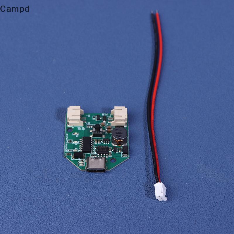 Campd Type-C Micro USB Fan Drive Module 9V 3-Speed Stepless Speed Charging Control Board Mini Table Fan Handheld Fan Circuit Pcb Board (TH)