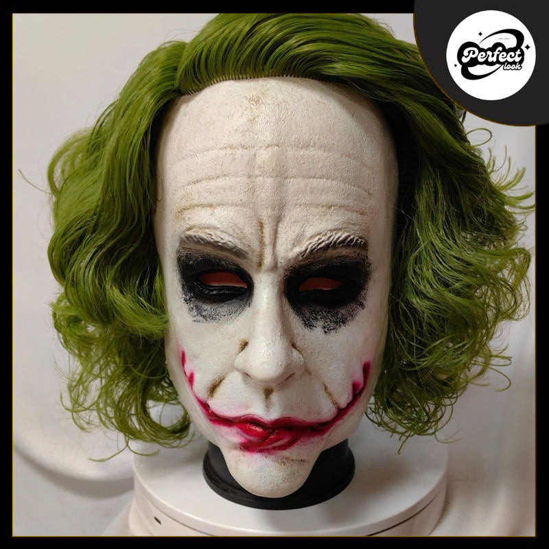 (คุณภาพสูง) Joker2 Clown Mask Halloween Dark Knight Batman Clown Latex Mask ใหม่ joker2Clown หน้ากาก