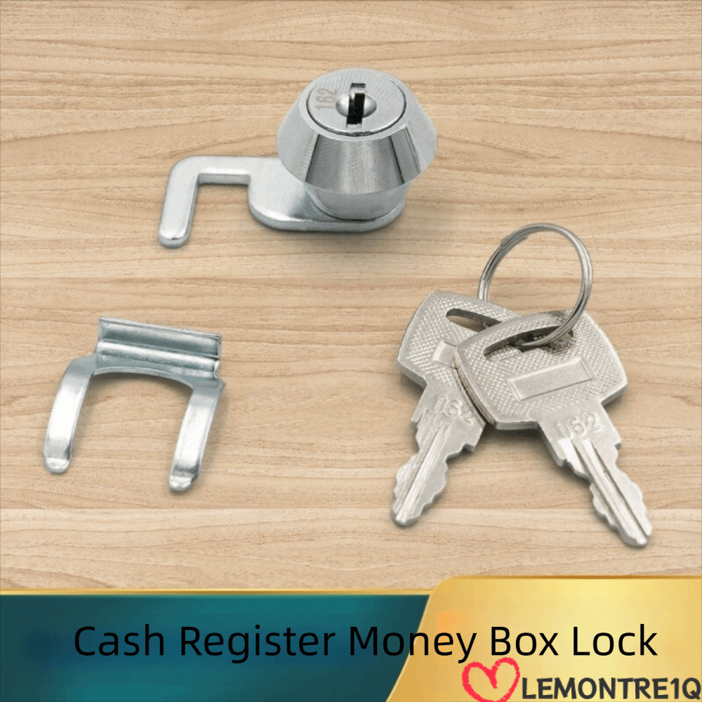 LEMONTREE Mini Cam Lock พร้อม Quick Clip, Silver Rust-Resistant Cash Box Lock, พร้อมกุญแจ Easy Repla