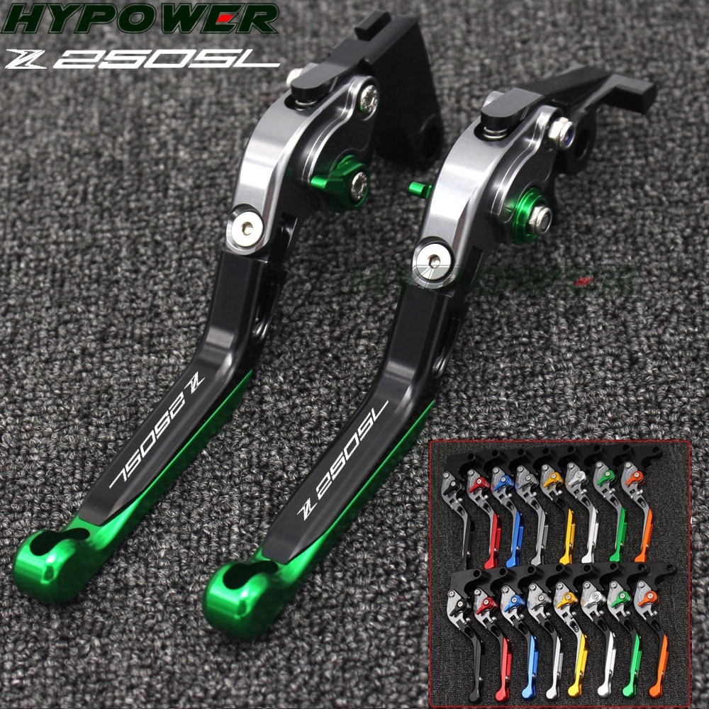 สําหรับ KAWASAKI Z250SL Z250 SL Z 250SL 2016-2017 2015 รถจักรยานยนต์พับขยายได้เบรคคลัทช์คันโยก