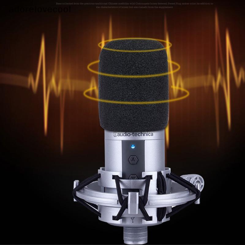 ADTH 1PC AT2020 Mic กระจก, Windproof โฟมกรองสําหรับ Audio Technica ATR2500 AT2035 AT2050 AT4040 ไมโค