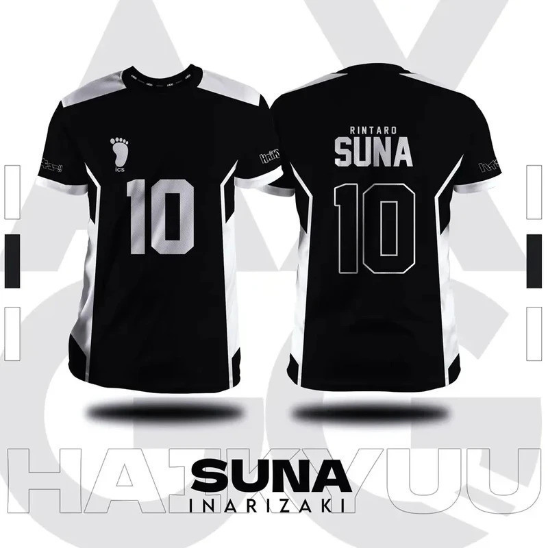 ขายร้อน 2026 ในสต็อก Haikyuu Inarizaki อะนิเมะคอสเพลย์เสื้อยืด Breathable สบาย Unisex ฤดูร้อนลําลองแขนสั้น Top