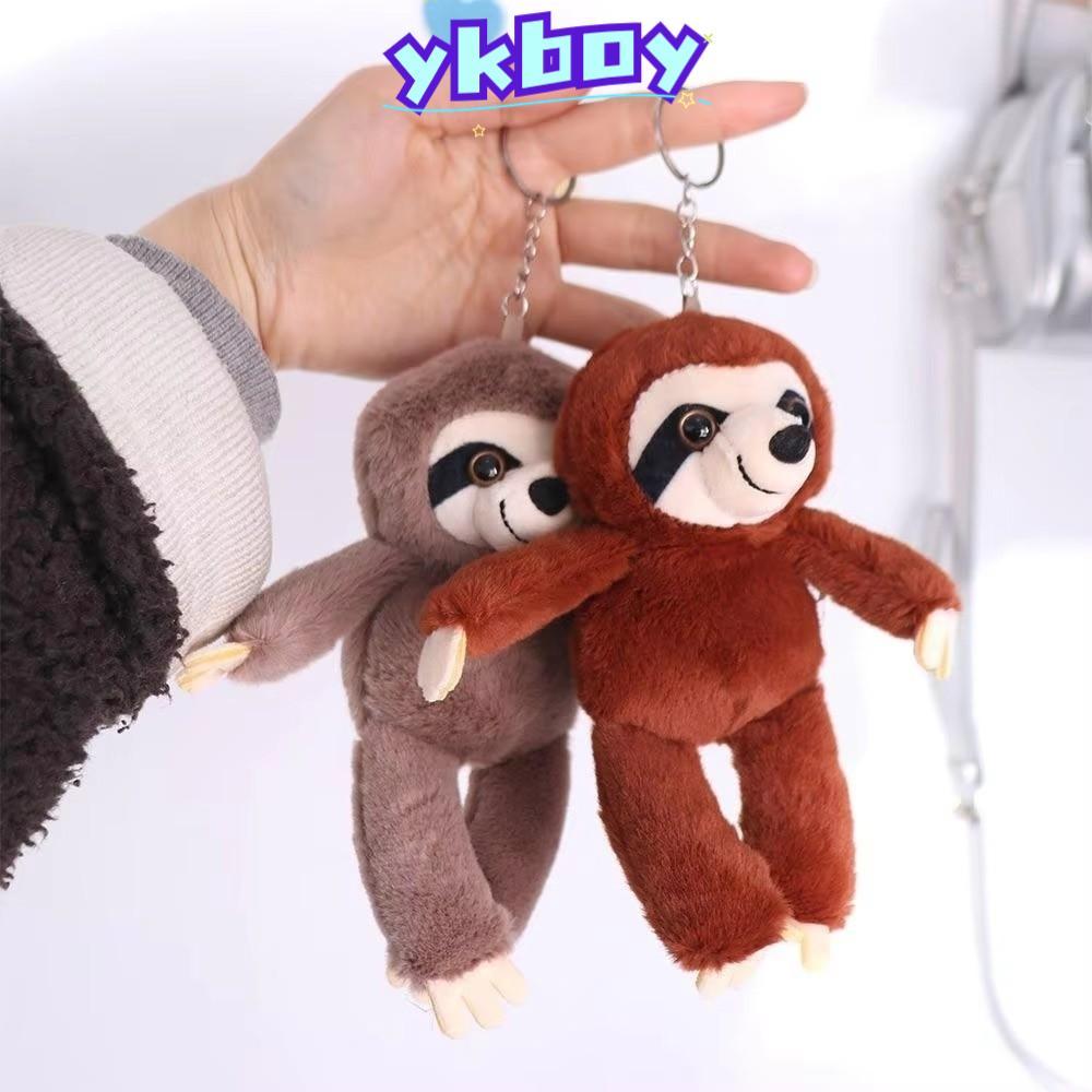 YKBOY Sloth จี้ขนาดเล็ก,จี้นุ่มตุ๊กตาสัตว์ Sloth,พวงกุญแจจําลอง Sloth Pendan