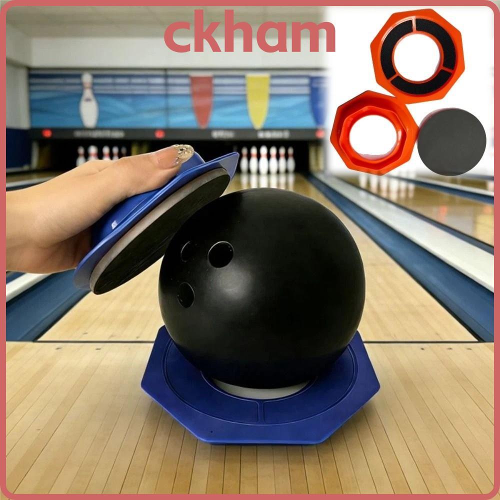 CKHAM Bowling Ball Holder, Non-Slip Hexagon Bowling Ball Siding Pad Holder, Professional นํากลับมาใช