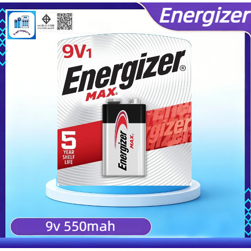 แบตเตอรี่อัลคาไลน์ Energizer MAX 9V 9V ใหม่ 6LF22