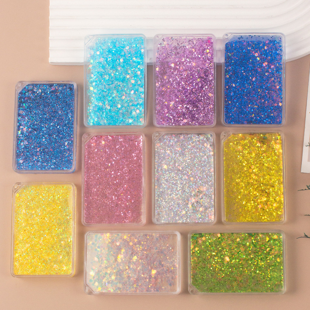 Glitter Cuckoo การ์ดอิฐอะคริลิคใสสีสัน Glitter Cuckoo แผ่นน่ารัก Cuckoo การ์ดสติกเกอร์ DIY ของขวัญสร