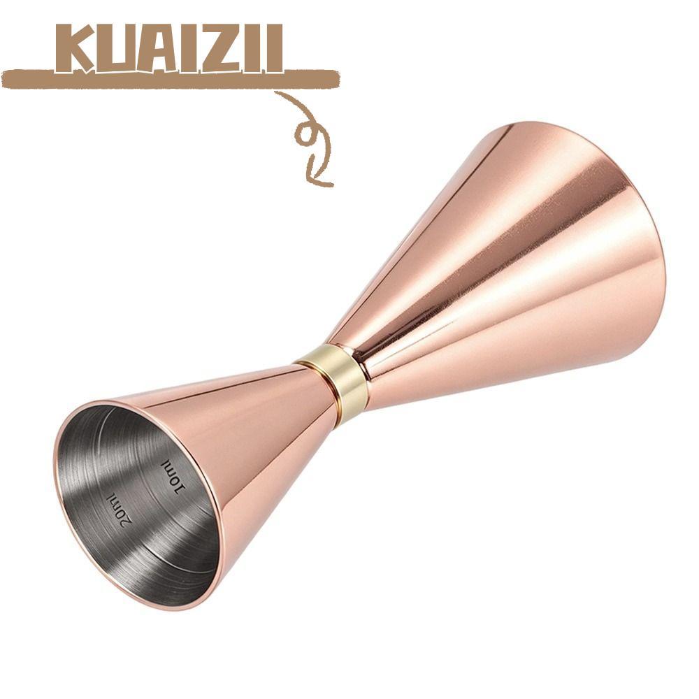 KUAIZII Double Didi Jigger การวัดภายในสแตนเลสวัด Jigger, Elegant Bartending Jigger Didi ทํา