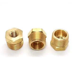 3220 ข้อลดเหลี่ยม (เกลียว NPT)(ขนาดเล็ก 1 หุน - 4 หุน) ต่อตรง ข้อต่อทองเหลือง เครื่องชงกาแฟ