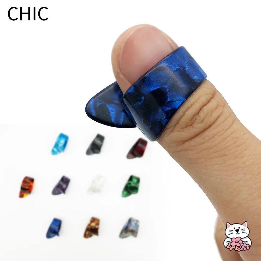 CHIC Fingerpick Bass สําหรับชิ้นส่วนกีตาร์ Acoustic Celluloid
