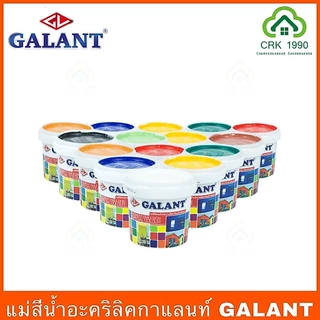 GALANT กาแลนท์ สีน้ำ แม่สีน้ำ สีน้ำอะครีลิค สีทาบ้าน ขนาด 0.236 ลิตร มี 11 สี